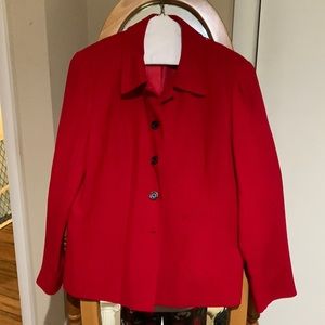 Gorgeous red coat jacket for ladies